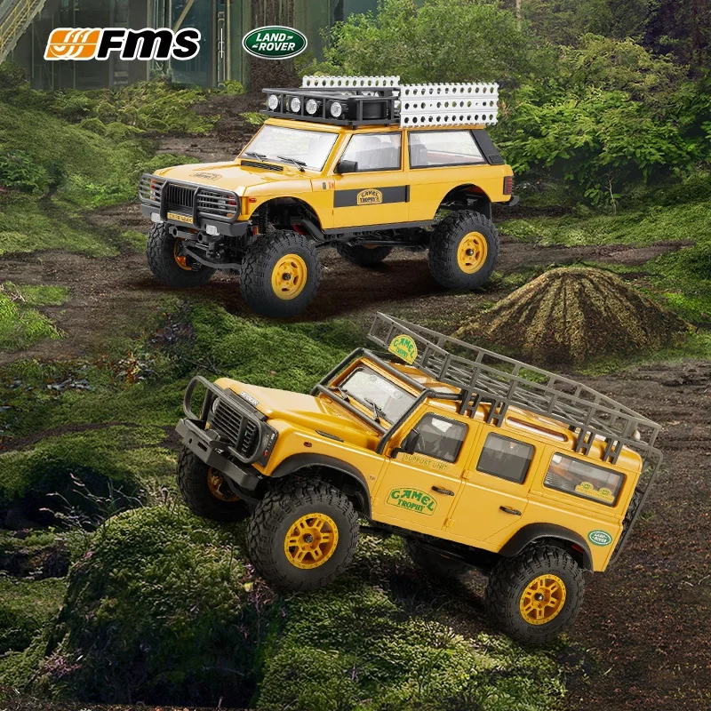 In-Stock Fms Land Rover Camel Cup 1:24 Fcx24m Defender- D90/D110 Discovery Range Rover Rc Off-Road Vehicle Children'S Toys Gifts view 4