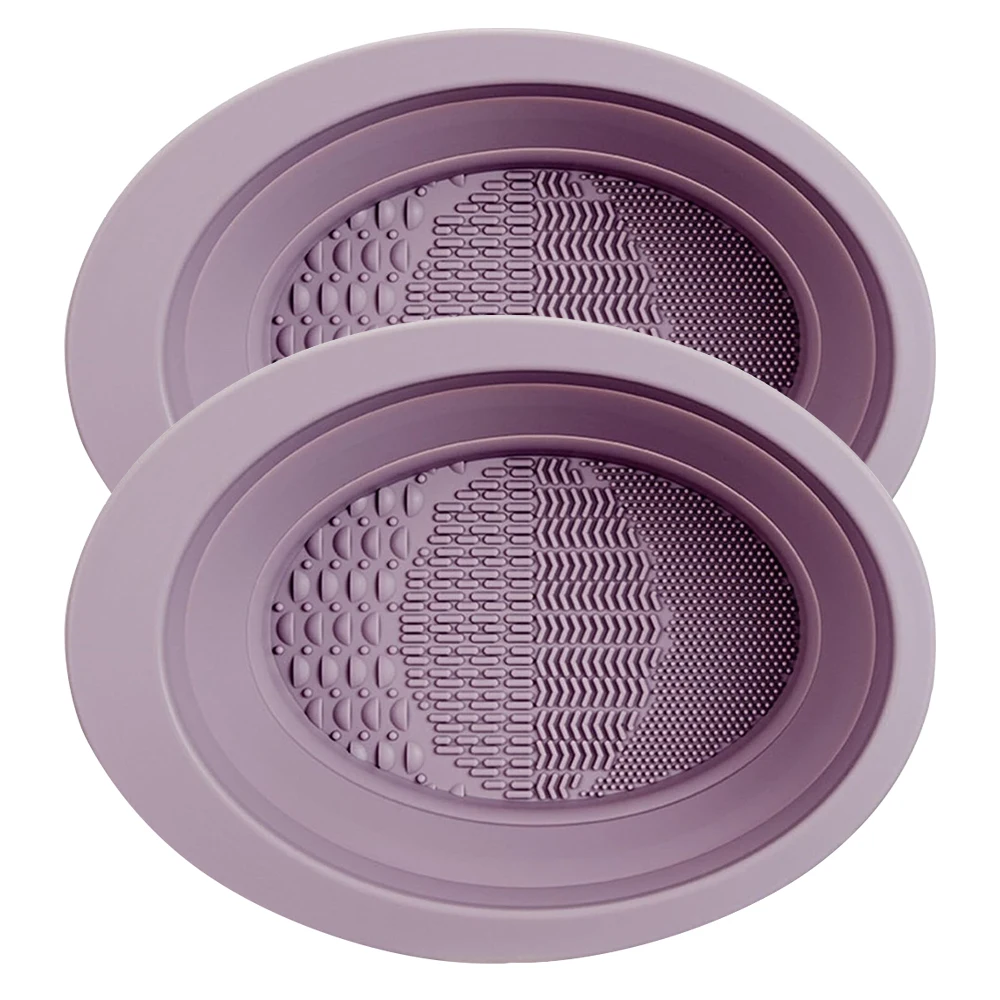 

1/2pcs Silicone Makeup Brush Cleaning Bowl Folding Powder Puff Cleaner Tool For Beauty Egg Eyeshadow Brushes Washing Tools