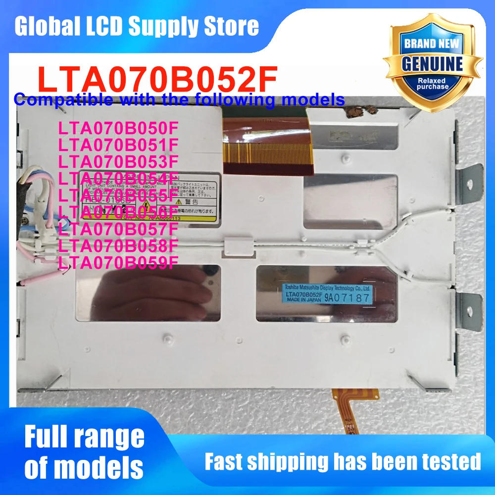 LTA070B052F 7 Inch LCD Touch Screen Digitizer For Lexus IS250 IS300 IS350 Toyota Car GPS Navigation Radio Display Replacement