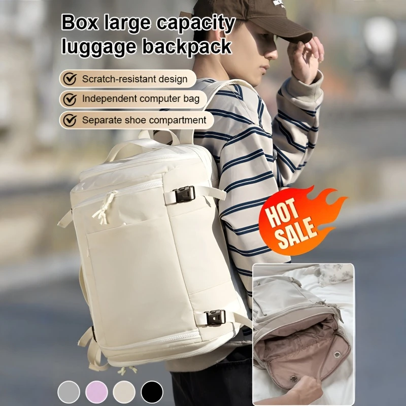 

Мужской туристический рюкзак большой вместимости с отдельным отсеком для обуви, легкий, для походов, кемпинга и приключений, с удобным доступом