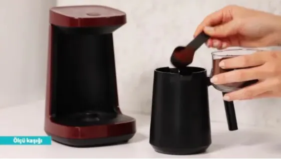 Máquina de café turca con sensor automático, dispositivo de marca Flavel, capacidad de 4 tazas, preparación de café de un toque con sonido y luz