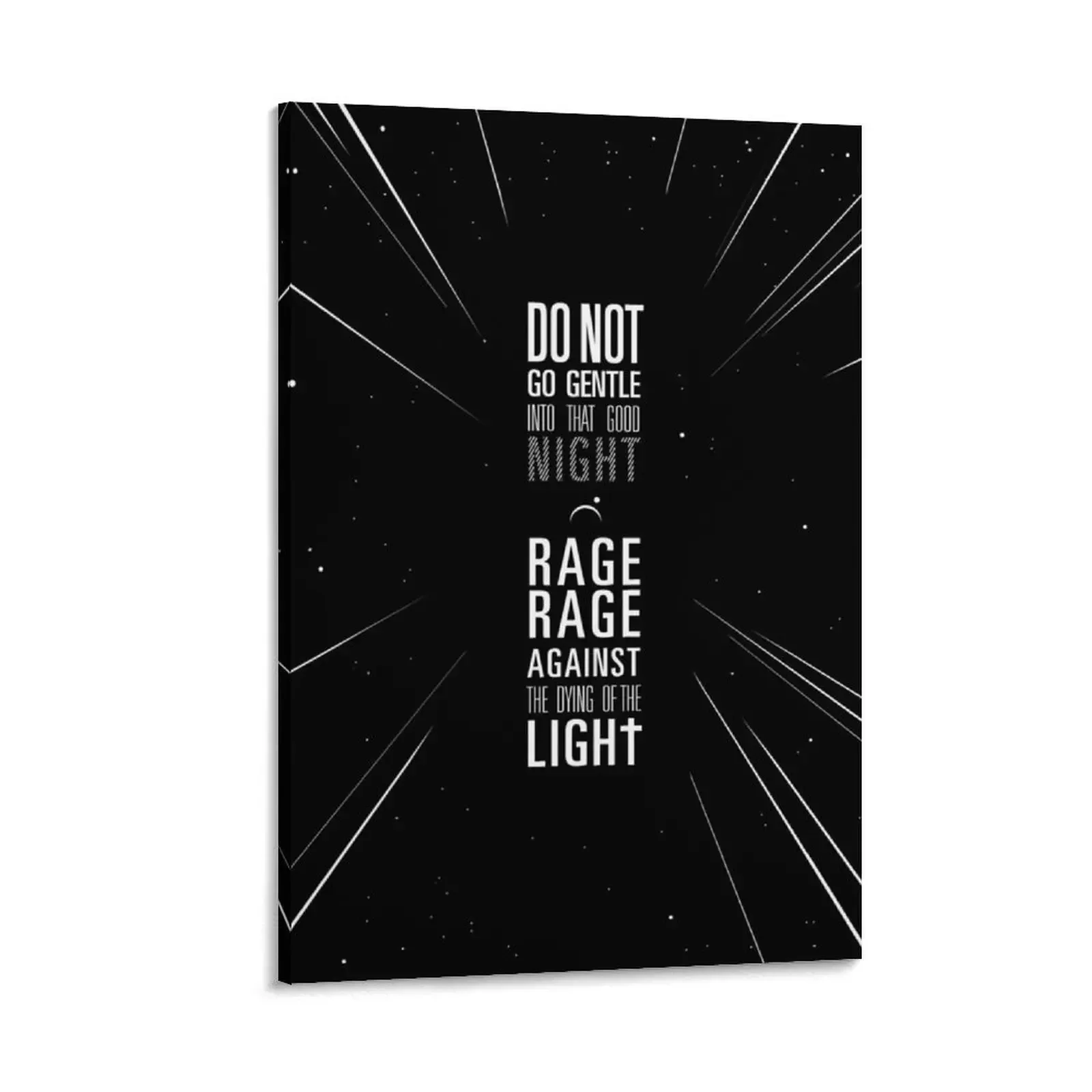 

do not go gentle into that good night Canvas Painting Luxury living room decoration poster aesthetic room decorations for girls