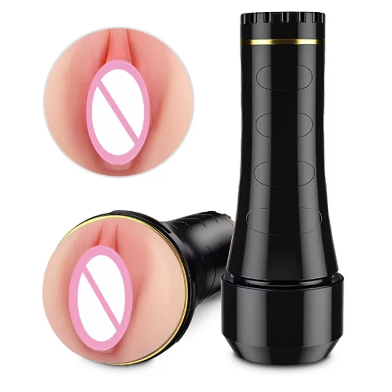 Flesh and LIght Male Masturbators Cup Realistic Silicone Artificial Vagina Pocket Pussy Male Masturbation Sex Toy For Men