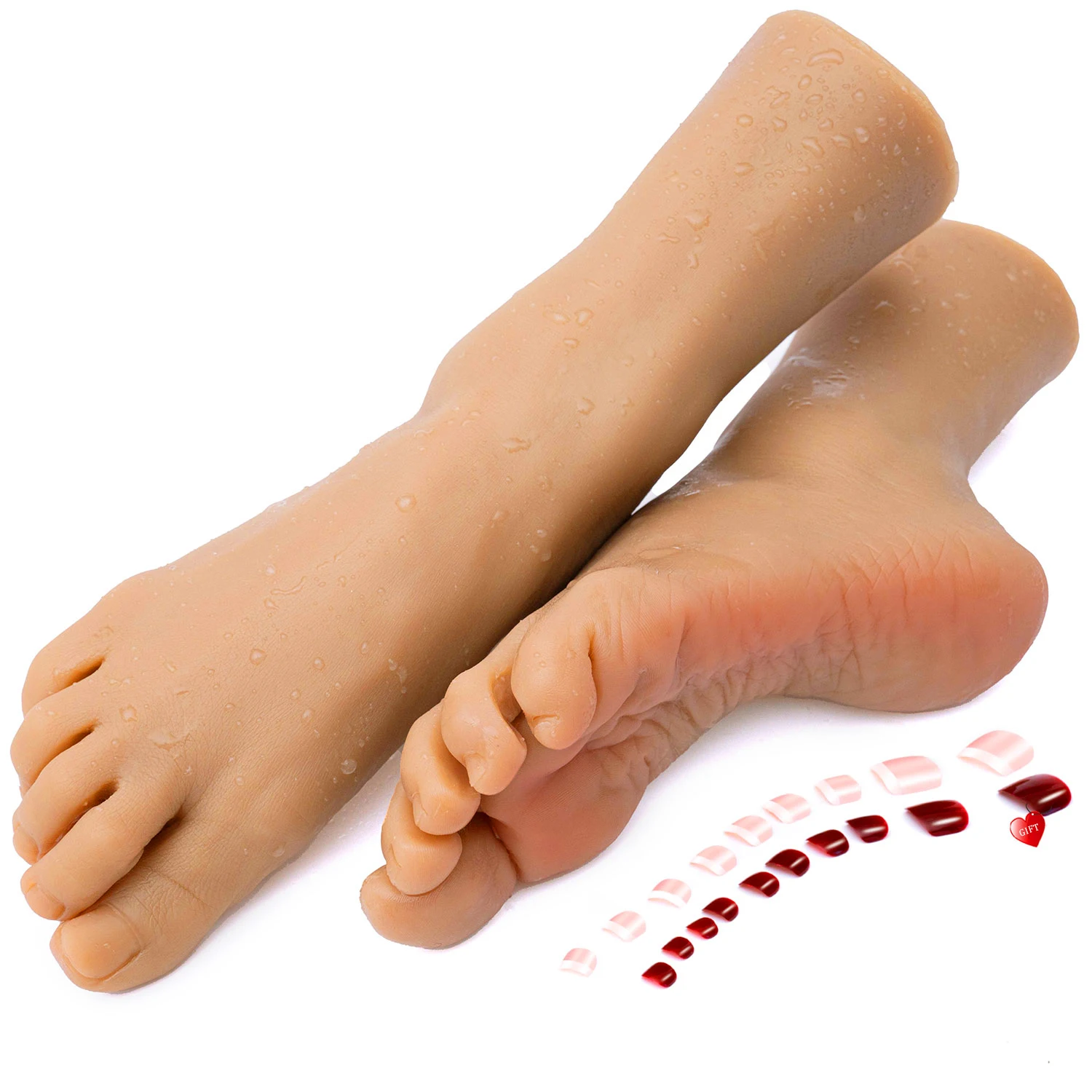 

Mannequin Silicone Foot Real Skin Texture Simulation Female Feet Shoes Display Toy Shoot Props