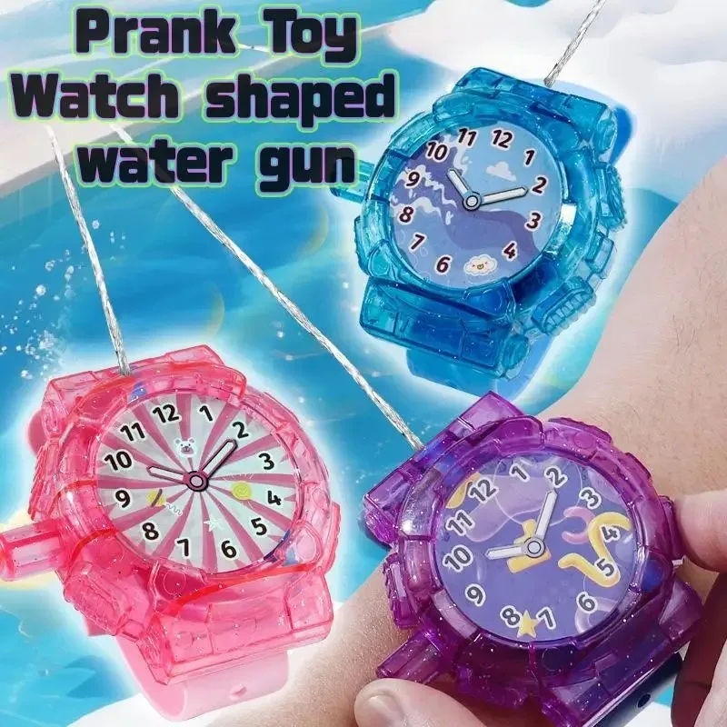 Prank Toy Watch Water Gun Summer Water Trick Can Wear Water Toy Children's Day Cool Gift Outdoor Swimming Pool Water Toy