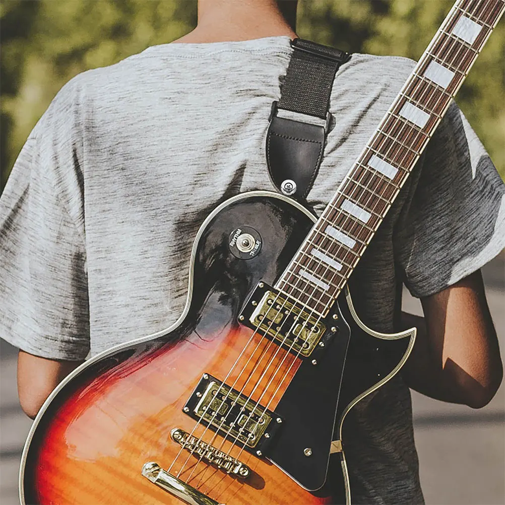 

1Set Metal Guitar Strap Locks Replacement Button for Electric Bass Guitar Strap Repair Durable Easy to Install