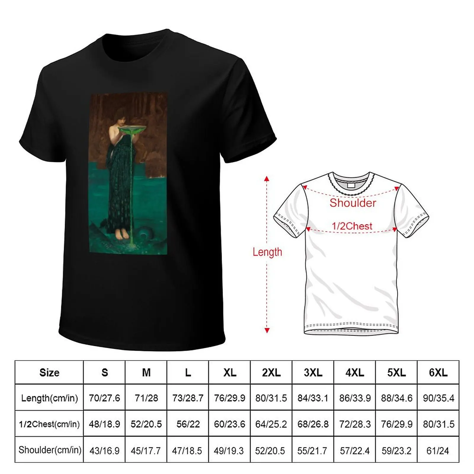 Circe Invidiosa - John William Waterhouse 1892 T-Shirt cheap stuff quick drying blanks plus sizes mens t shirt graphic