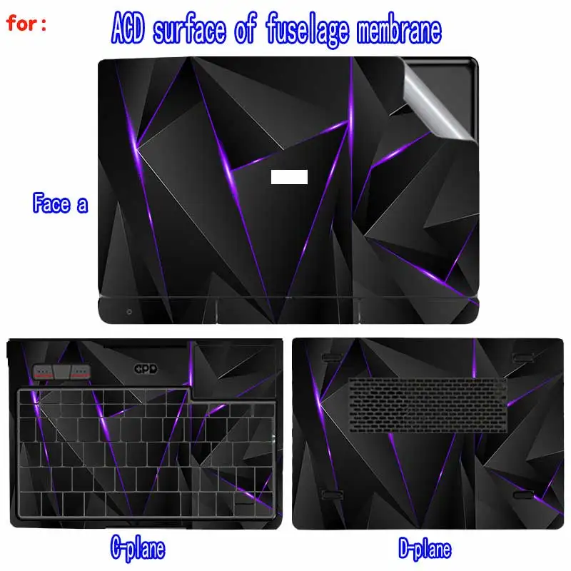 For GPD micropc2 project this computer fuselage film GPD DUO double screen shell skin film GPD Pocket4 vinyl protection film.