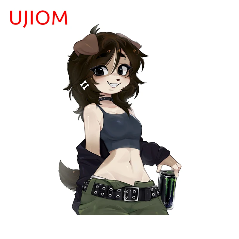 UJIOM Cute cartoon furry naklejki ścienne ciekawe naklejki do sypialni dla dzieci ładne, odporne na zarysowania akcesoria do okien drzwi domu