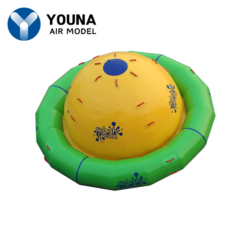 Inflatable UFO Rotary Gyro Roller Ball, Water Spinner Gyroscope Equipment, Water Park for Children and Adults, Fun Play