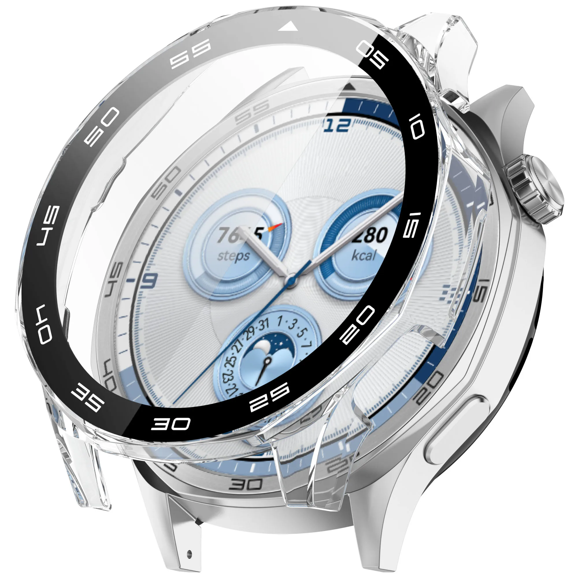 Hülle für Huawei Watch GT 5/GT5 Pro 46 mm, gehärtetes Glas, Displayschutzfolie und harter PC-Schutzstoßstange, Huawei GT5 Cover-Zubehör – Detail 32