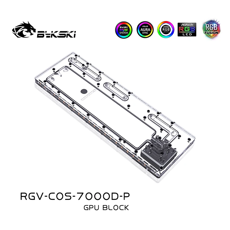 Bykski RGV-COS-7000D-P Distro Plate For CORSAIR 7000D Case Waterway Board For CPU/GPU Water Cooling Block Support DDC Pump