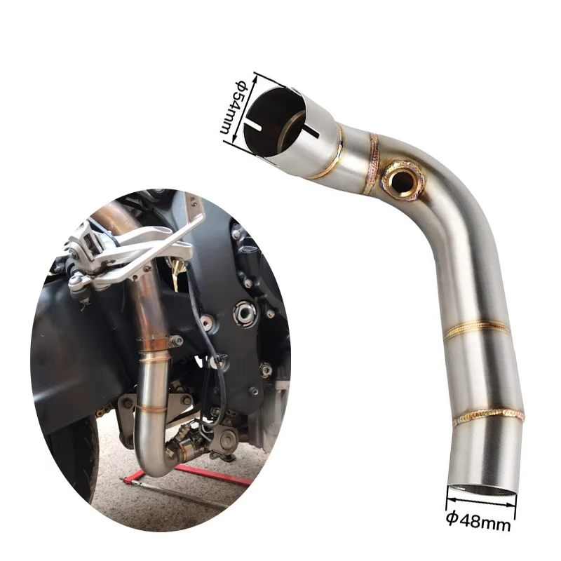 high quality For Honda CBR600RR F5 2005 - 2017 2018 2019 Motorcycle Exhaust System Escape Middle Link Pipe Tube