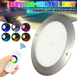 35W Underwater RGB LED Light Mobile APP + Remote Control Swimming Pool Submersible Light AC12V/24V IP68 Waterproof Fountain Lamp