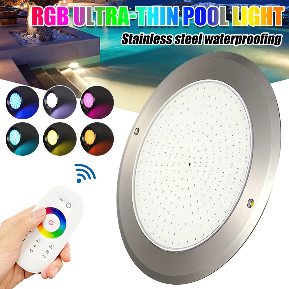 luz led subaquatica rgb com aplicativo movel e controle remoto luz submersivel piscina lampada de fonte impermeavel ac 12v 24v 35w ip68 01