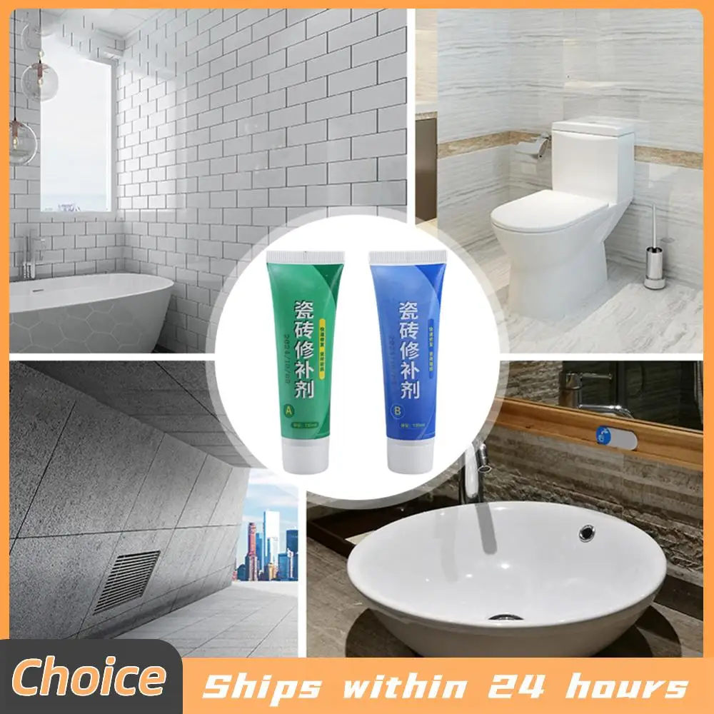 Tile Repair Kit Marble Repair Kit Tile Stone Crack Repair Kit Ceramic Tile Repair Paste for Cracks Holes Chips Scratches Dents