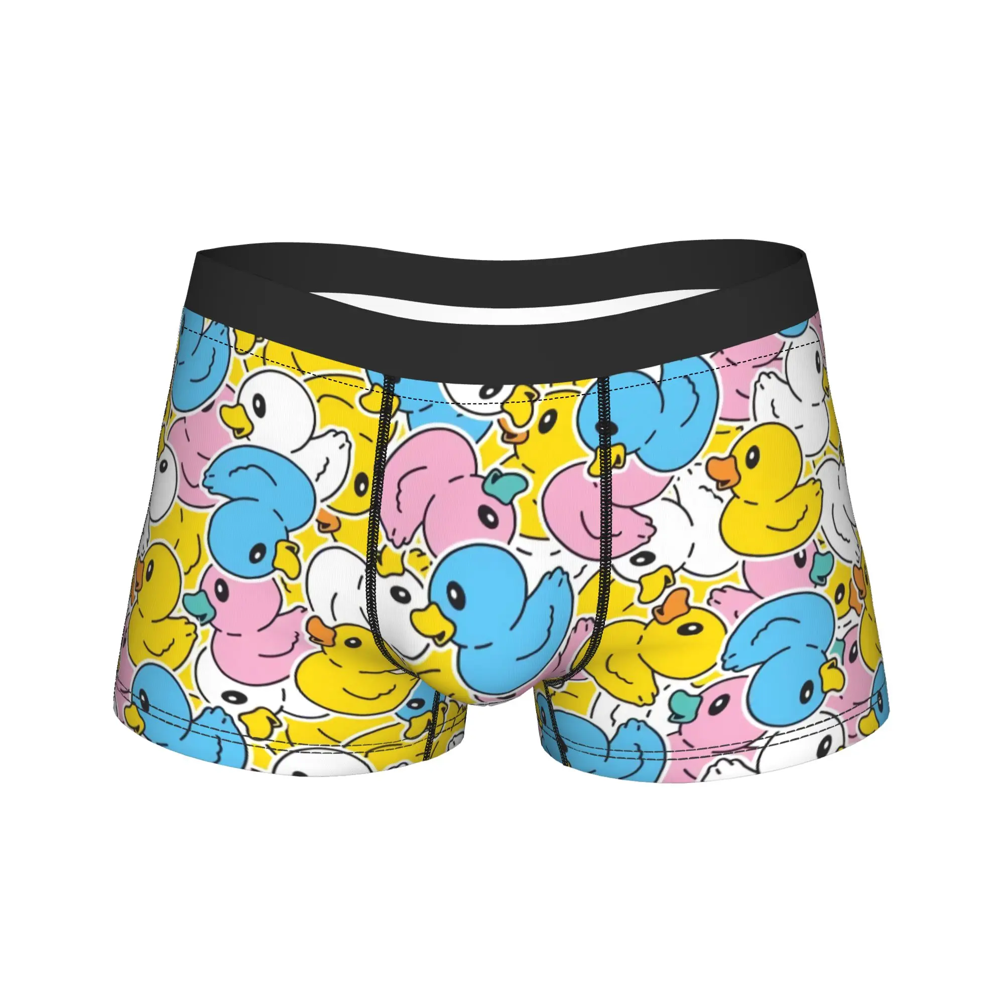Duck Seamless Pattern Rubber Duck Boxer Brief  Underwear Hot Sale Males Soft Trend Boxershorts Printing Plus Size Underpants
