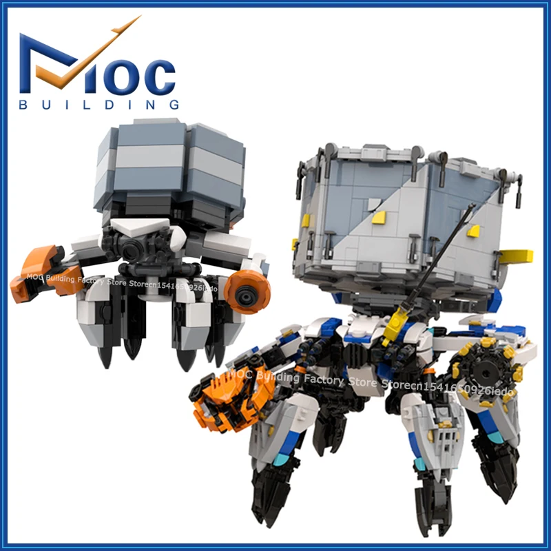 MOC Building Blocks Classic Game Horizoned Series Shell Walkerd Model DIY Technology Bricks Creative Assembly Toys Xmas Gifts