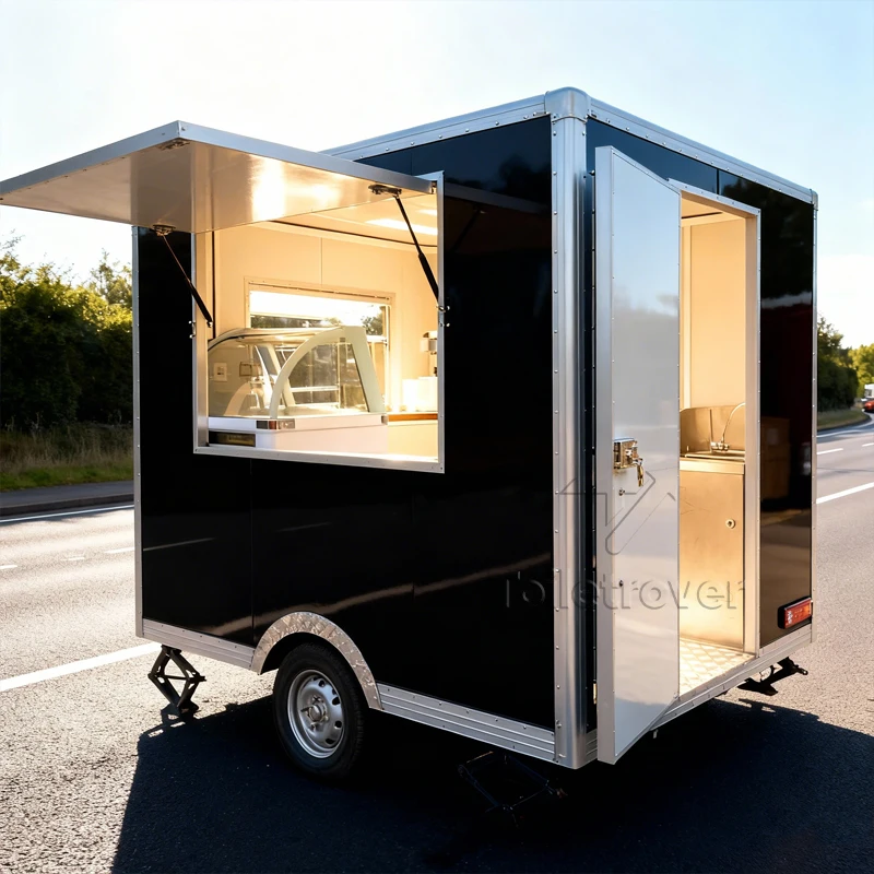 

Мобильный уличный фудтрак-прицеп для хот-догов, бургеров, донер-кебабов, полностью оборудованная кухня, контейнерные фудтраки из США