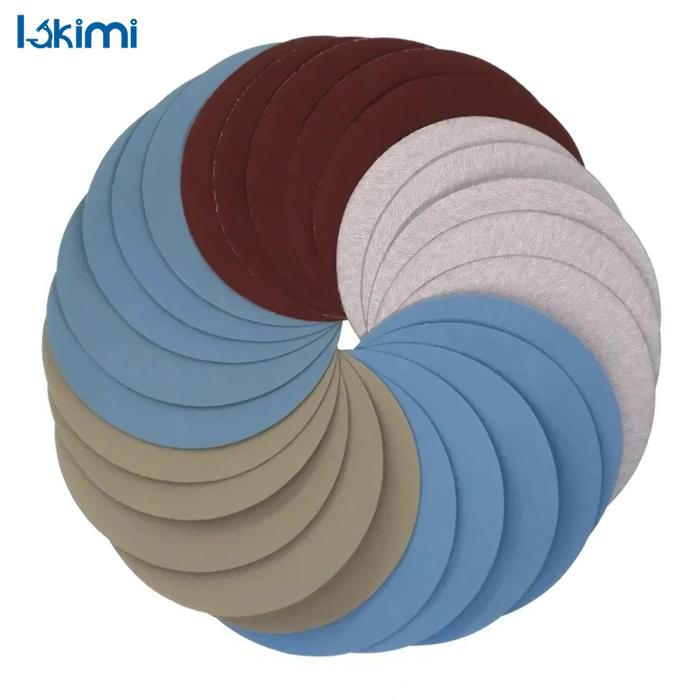 

15PCS 125mm Hook Loop Sandpaper Disks - Grits 1000, 2000, 3000, 4000, 5000 Round Disks LK-AA99