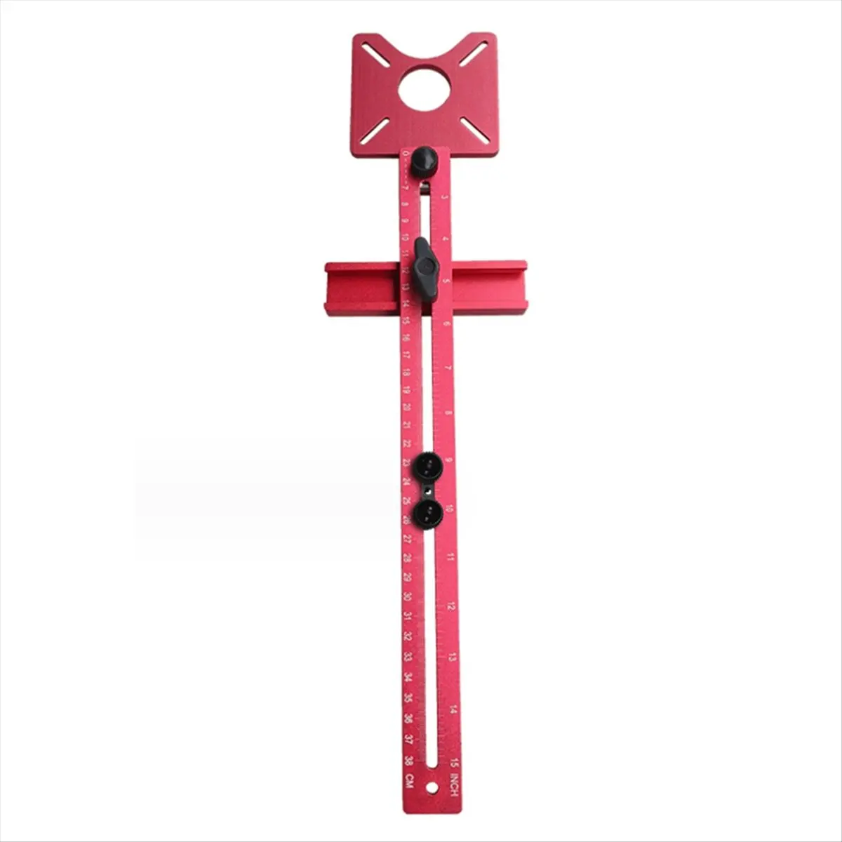A89X Milling Groove Bracket Base for Trimmer Edge Guide Positioning Circle Cutting Board Tool Router Circle Jig-Inch&cm A