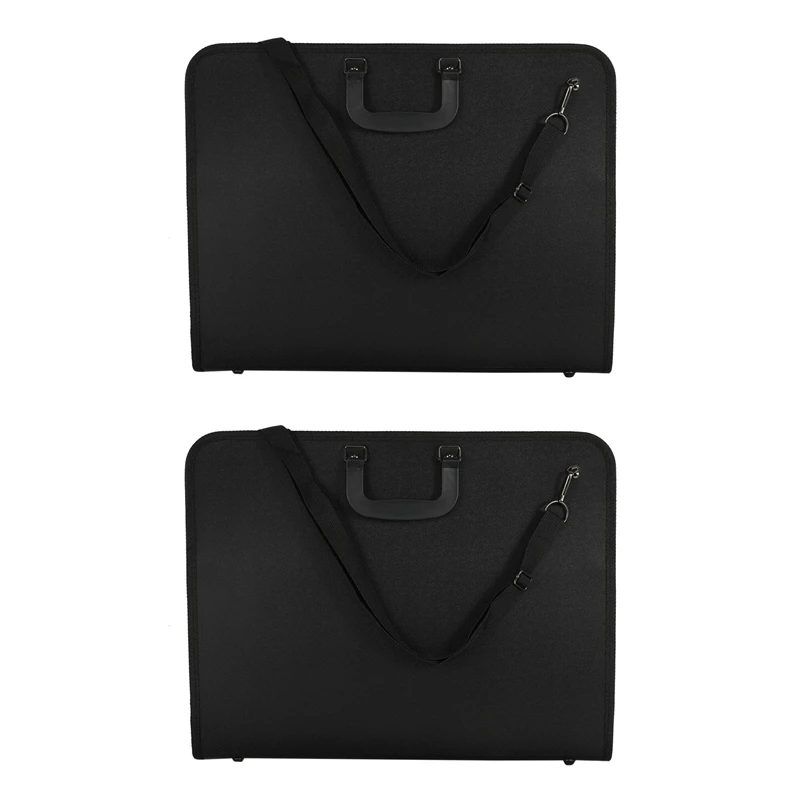 2X A3 محفظة توسيع مجلد منظم الملفات حقيبة حمل المستندات المكتبية