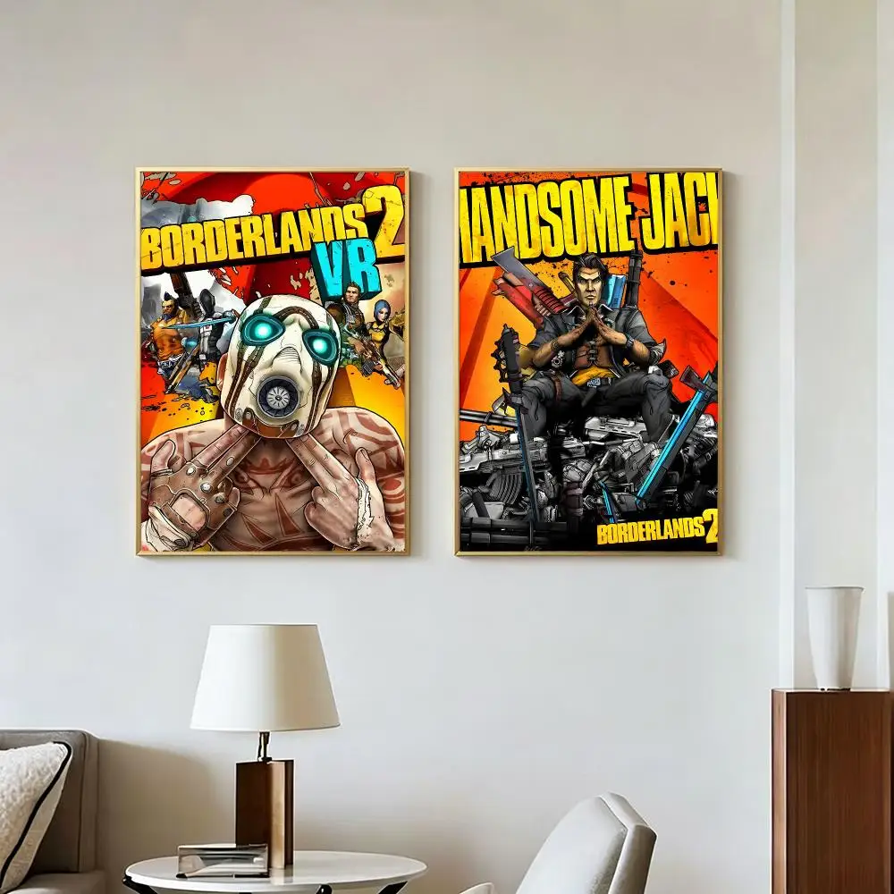 Game N-New Tales Borderlands Poster Peel And Stick Wall Art Self Adhesive PP Waterproof Wall Decor Living Room Bedroom Gift