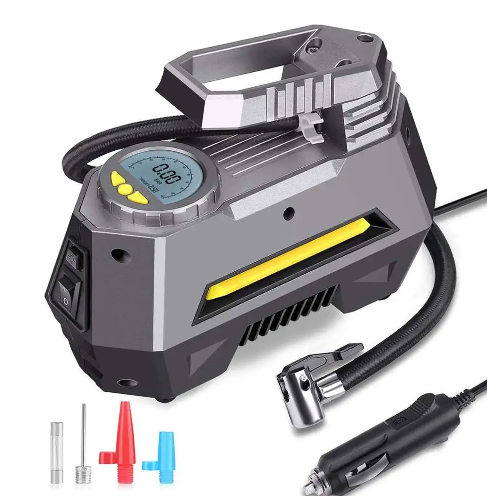 Corded DC12V 150psi Electric Digital Air Compressor Pump Portable Smart Emergency Car Tyre Tire Inflators