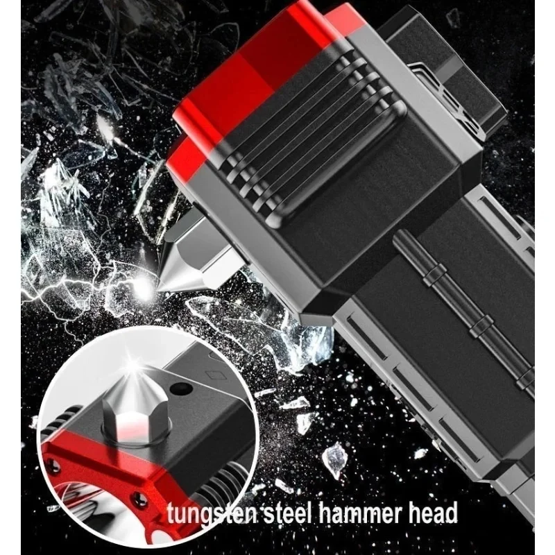 ใหม่ 4 in 1 ไฟฉายแบบชาร์จไฟได้ LED Power Bank 3W ไฟฉายแบบพกพา USB มัลติฟังก์ชั่นฉุกเฉิน Camping