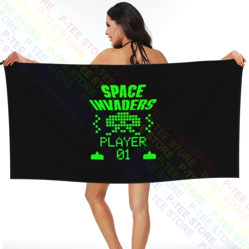 Space Invaders Alien Player One Taito Pixel Quick dry Towel New Microfiber Personalized