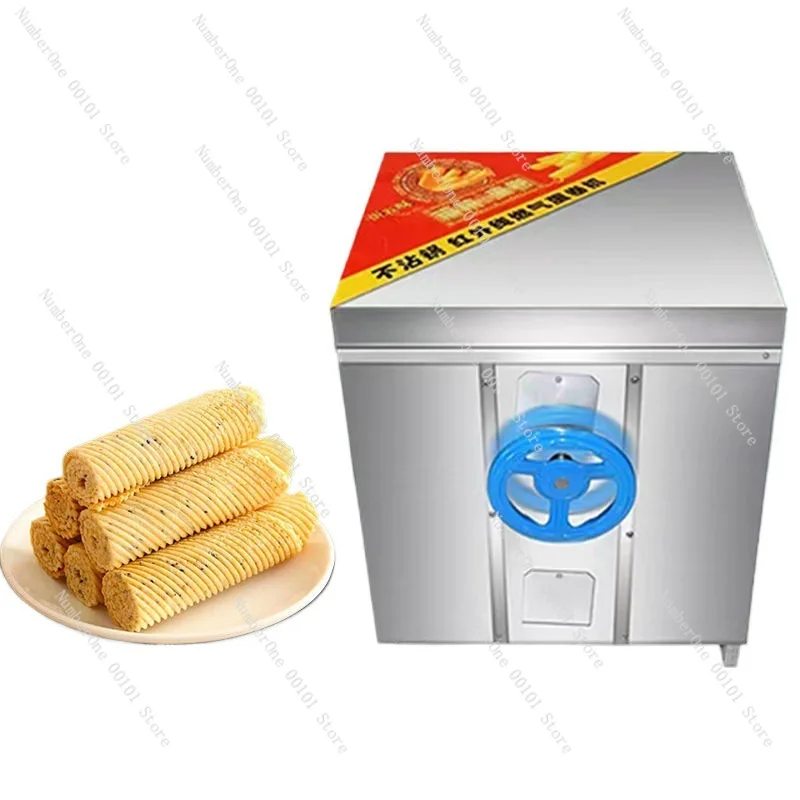 Non-stick six-sided egg roll machine, commercial electric/gas-powered crispy shell maker, thickened aluminum plate, fully automa