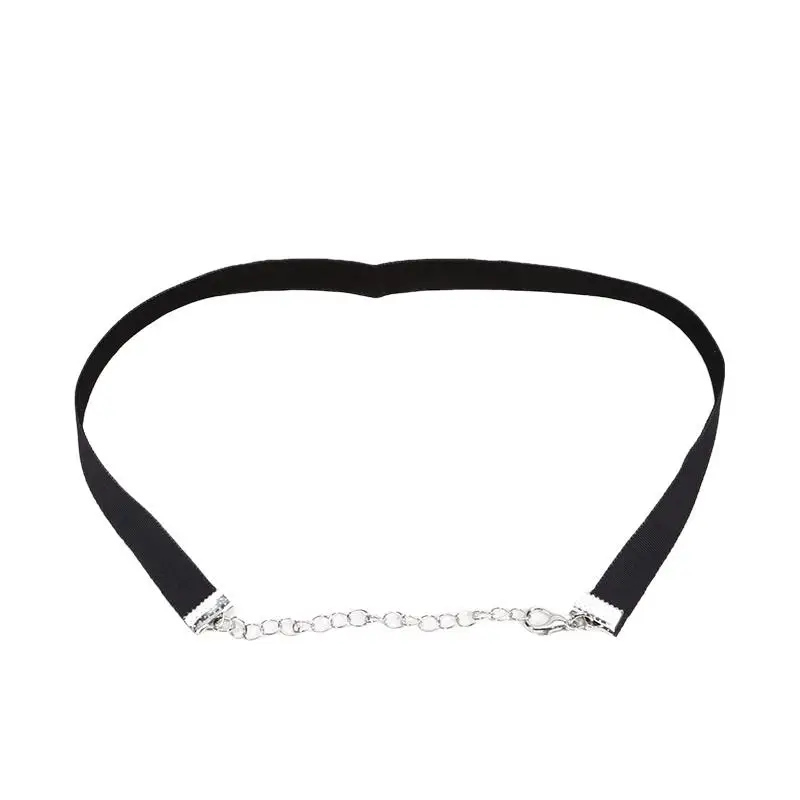 6 Teile/satz Schwarz Spitze Colliers Halskette Set Vintage Gothic Punk Elastische Halskette Frauen Hals Kragen Und Halskette Kombination Set – Detail 13