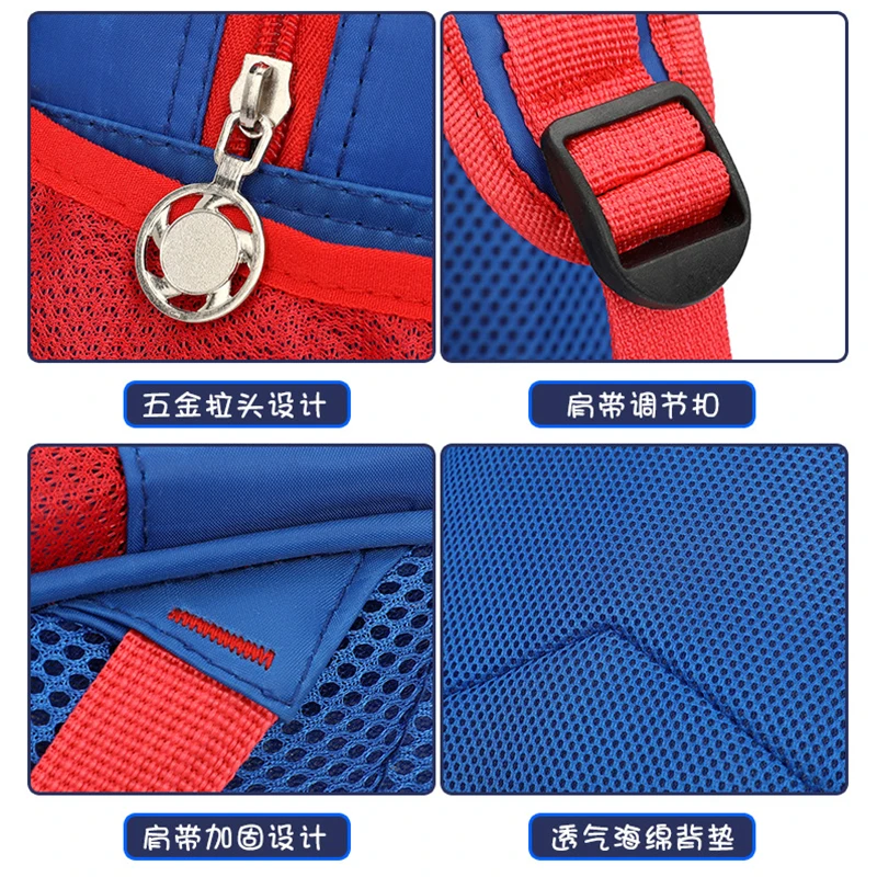 Marvel Cartoon anime schoolbag cute Spider Man lightning mcqueen Captain America Children\'s bags Kindergarten backpack Toy gifts