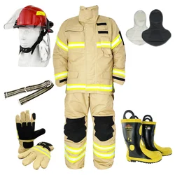 ANBEN FIRE Aramid made Fireproof FireFighter Equipment firefighter suit nomex