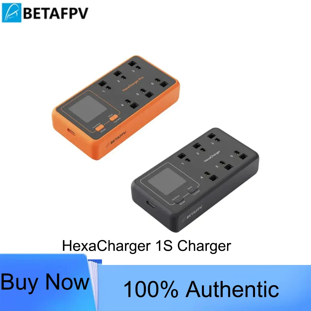 

BETAFPV 6-Channel 1S Battery Charger 24W/78W USB-C PD Interface Portable Fast Charger for FPV Tiny Whoop RC Drone Battery Parts