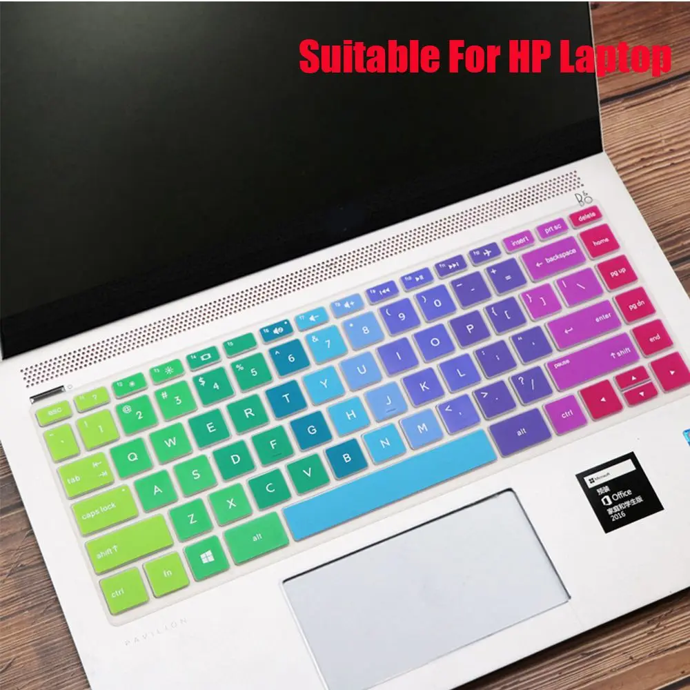 Computer Soft 14 inches Silicone For Computer Multicolor Keyboard Stickers Protective Film Keyboard Covers