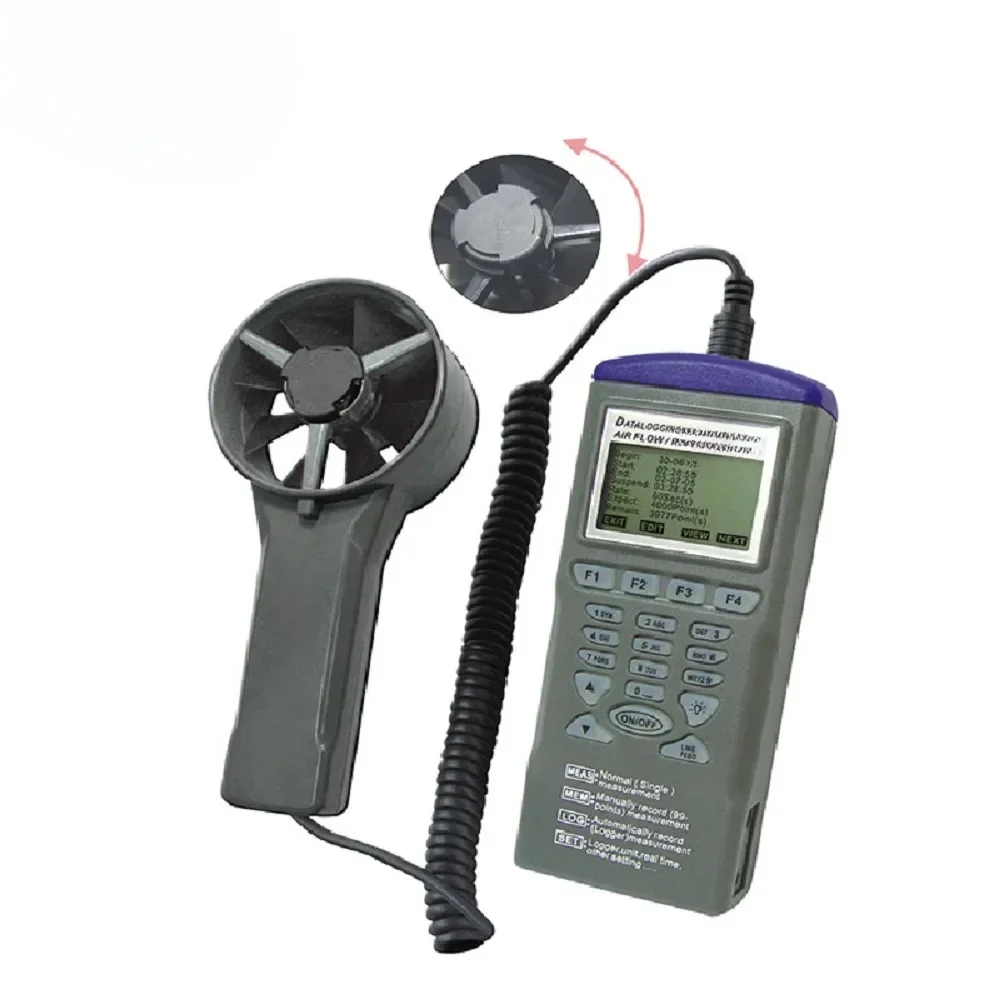 AZ-9671 مسجل بيانات رقمي جديد لقياس شدة الريح مع مبرمج نطاق سرعة الرياح 0.6 ~ 32 متر/الثانية AZ9671 مبيعات ساخنة