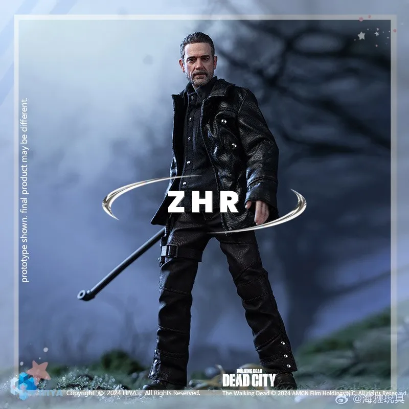 HIYA EXQUISITE SUPER Series The Walking Dead City of the Dead Negan Movable Soldier Figure Model Action Toy Collection Gift