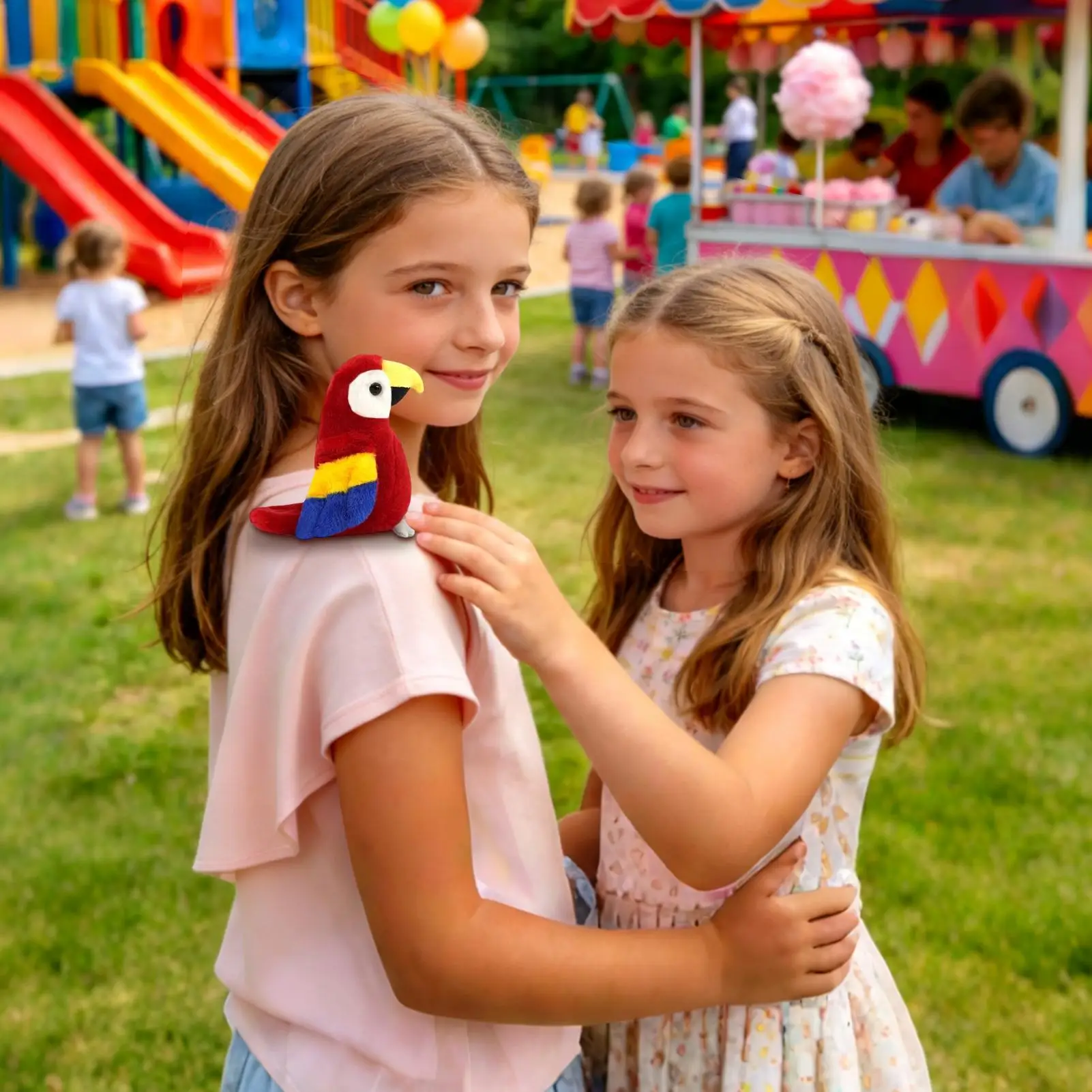 Pirate Bird 3.9 Inch Magnetic Plush Cosplay Prop Pirate Shoulder Parrot Plush Toy For Theme Party Daily Outing Photography