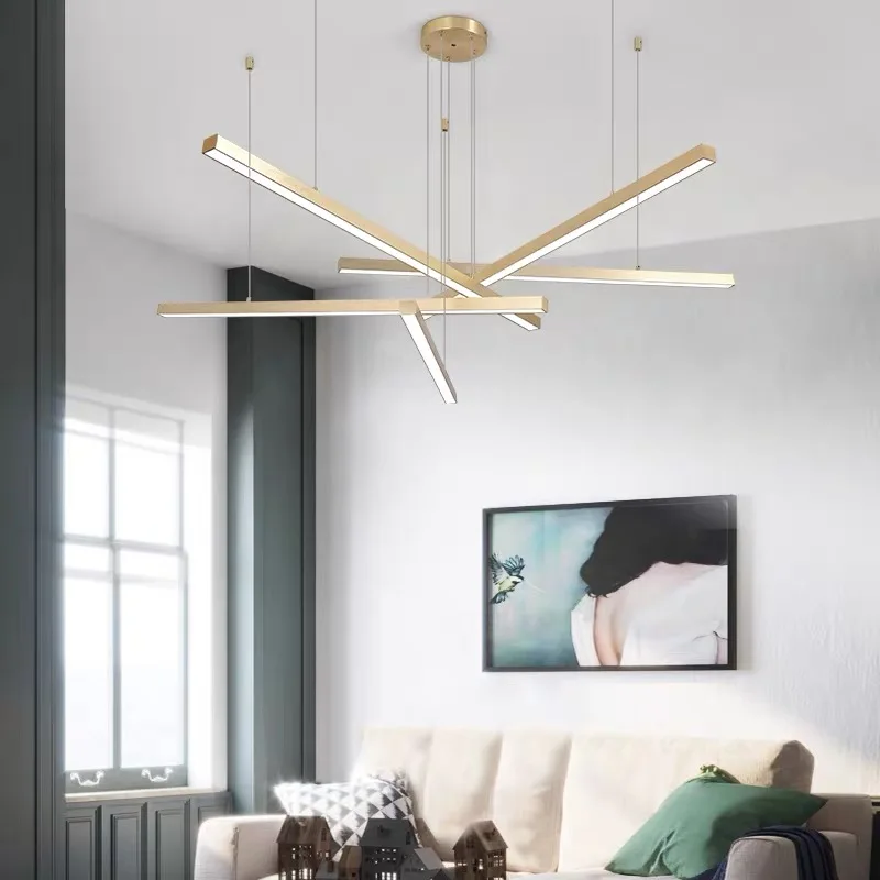 Modern Aluminum Chandelier Lighst For Living Room Dining Table Kitchen Home Decoration Lustre Led