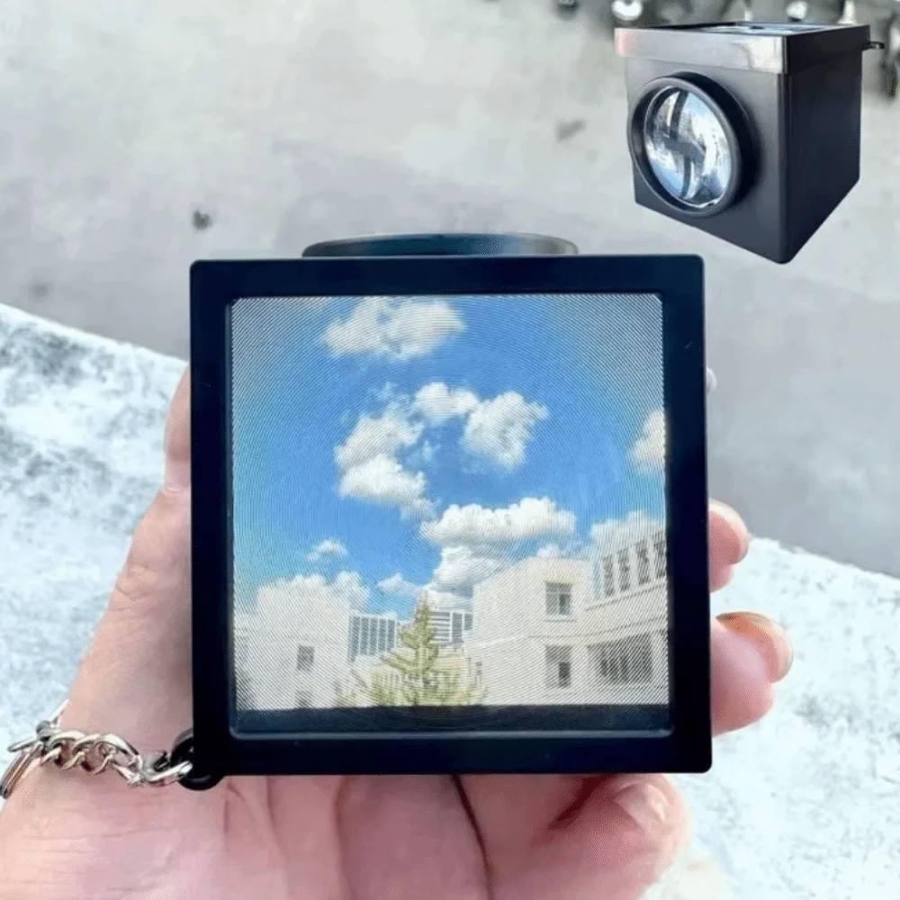 Fresnel Lens Portable Viewfinder Frame Optical Lens Handmade Optical Viewfinder Vintage Waist-Level Finder Creative Photography