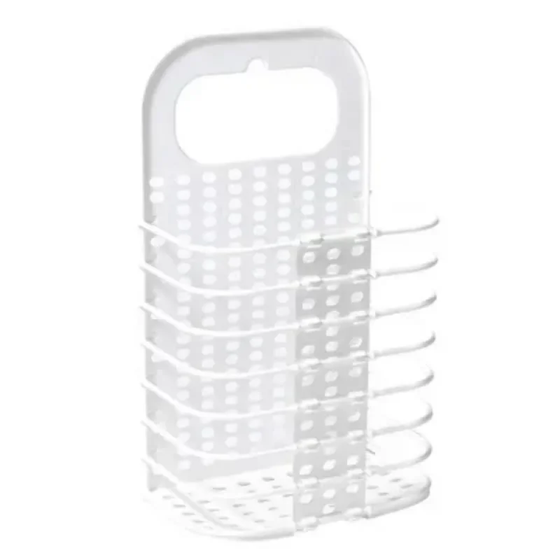 Dirty Laundry Basket Bathroom Folding Laundry Hamper Plastic Wall-Mounted Dirty Clothes Holder Organizer Storage Basket