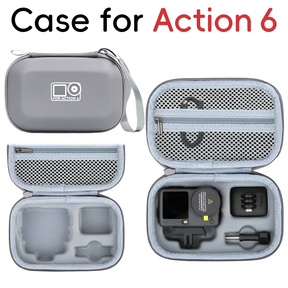 

Storage Case with Integrated Liner Structure for DJI ACTION 6 PU Storage Case