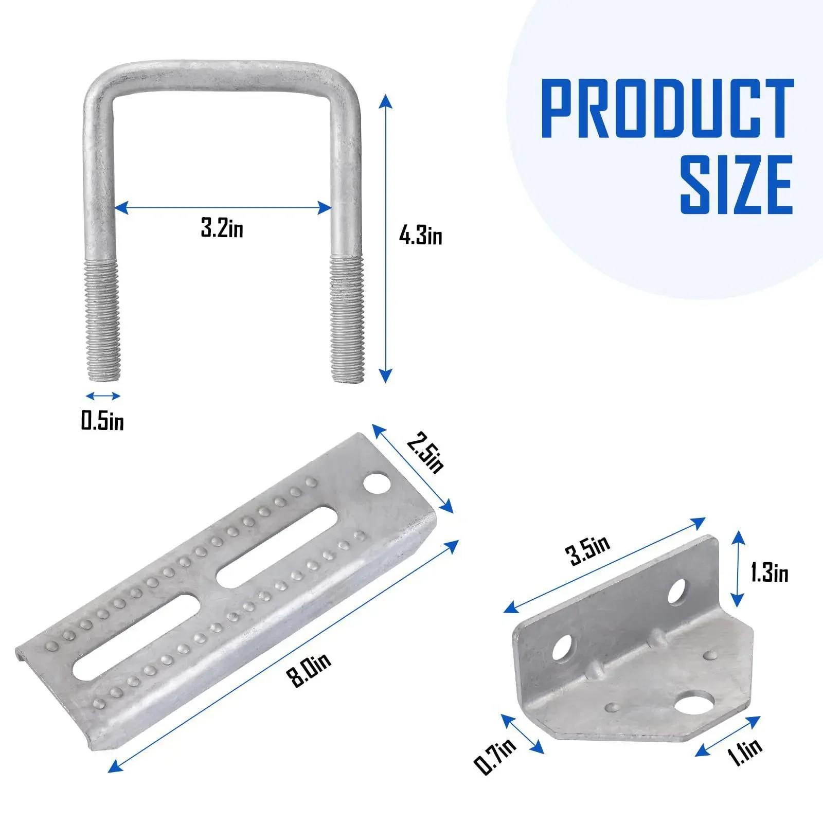 Boat trailer beam, boat trailer double bracket