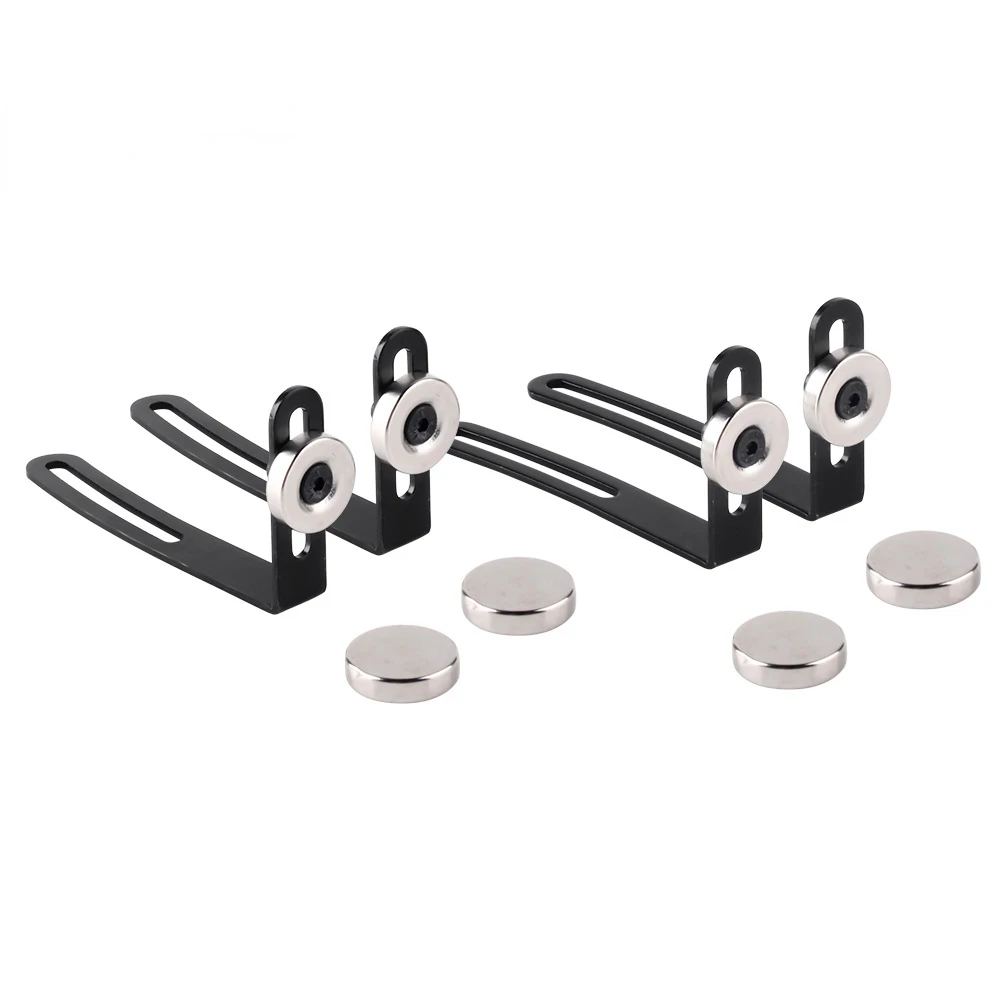 4PCS RC Car Shell Body Mount Metal L-Bracket with Magnet For 1:10 RC Crawler Car Axial SCX10 90046 D90