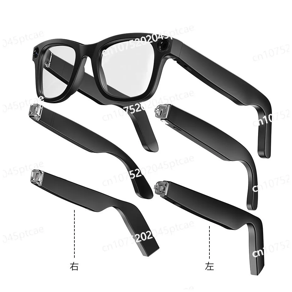 

Ai Smart Glasses Take Photos and Videos 8 Million Pixel Stabilization Translation Keywords Spotting Bluetooth Call