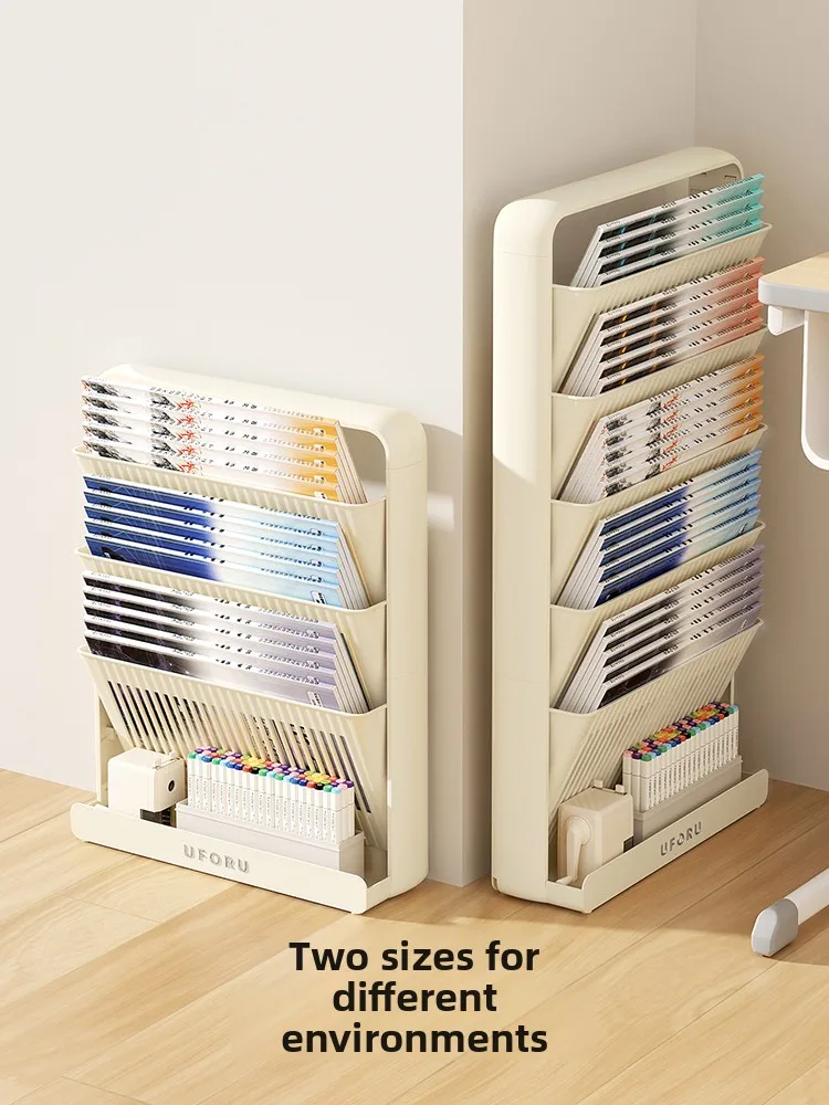 

Мобильная подставка для книг на стол, многоярусная, пластиковая, для школьников, для класса, для хранения книг, не требует сборки