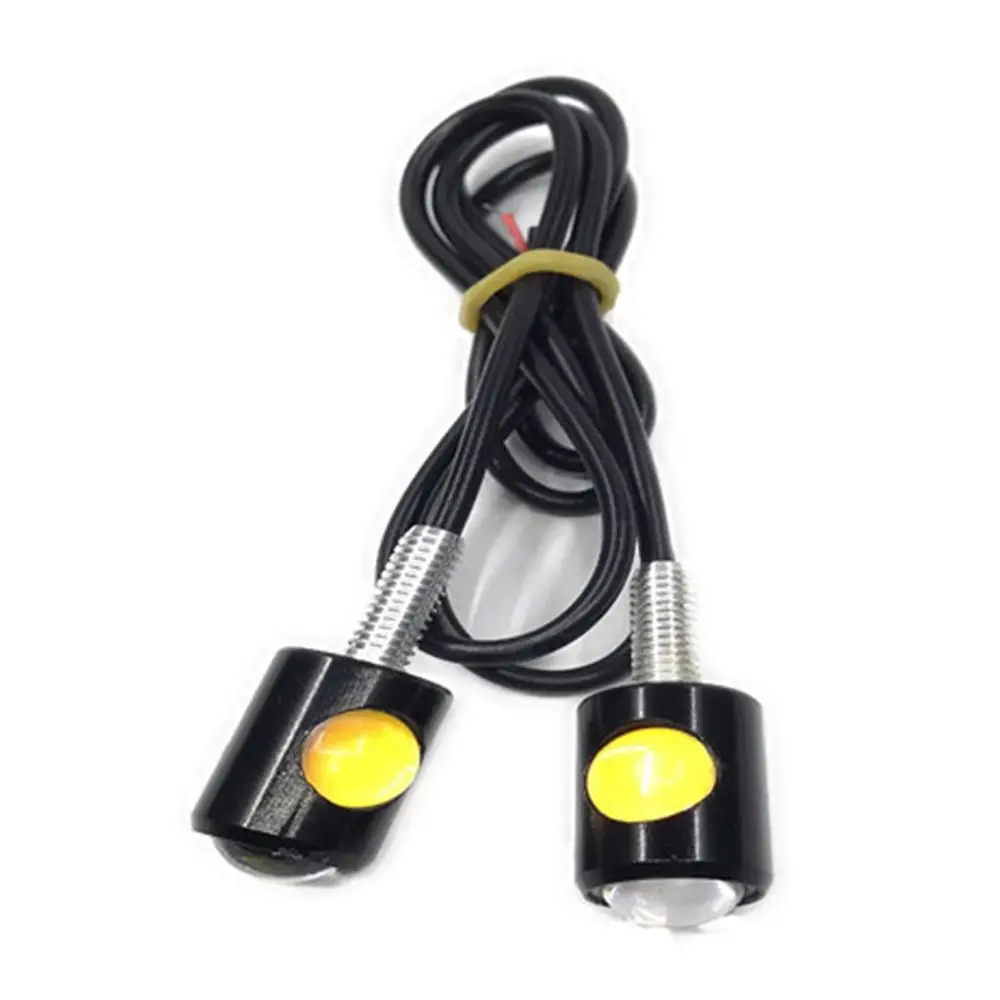 2PCS Creative Eye Shape Rear Easy Installation LED Bulb License Plate Light Turn Indicator Motorcycle Signal Lamp