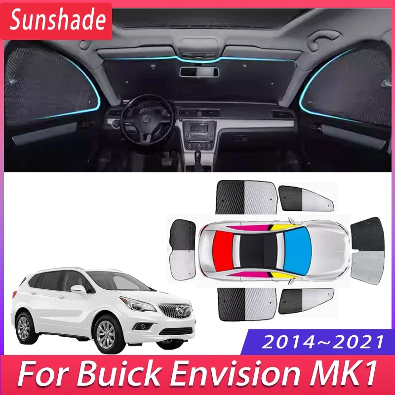 

Автомобильный солнцезащитный козырек для Buick Envision 2014 ~ 2021 2015 2016 2017 MK1, автоматическая теплоизоляция, защита от солнца, аксессуары для козырька лобового стекла