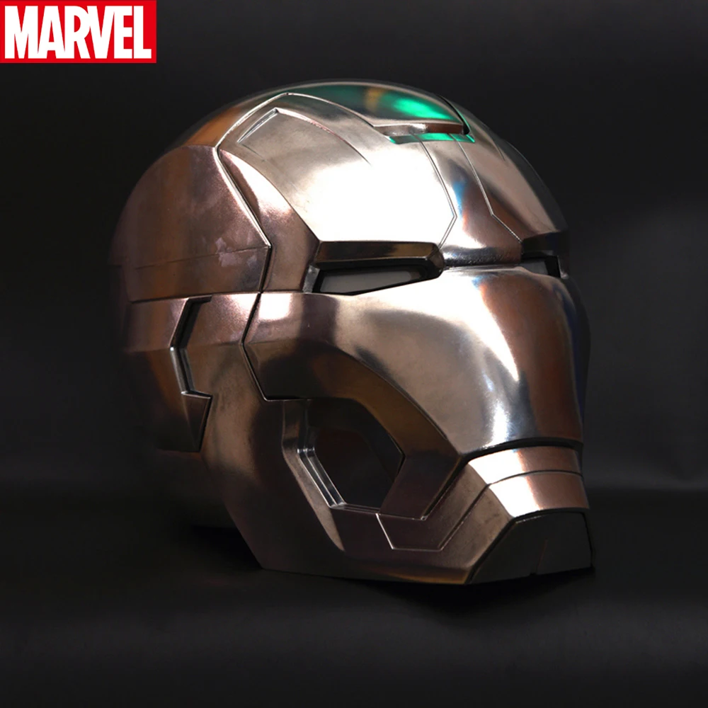 Marvel Iron Man Helmet 1:1 MK42 LED Light Up Ironman Mask Manual/Electronic Superhero Cosplay Helmet for Birthday Christmas Gift